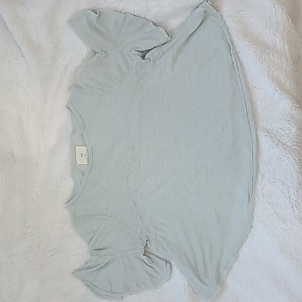 T.la Anthropology light blue blouse